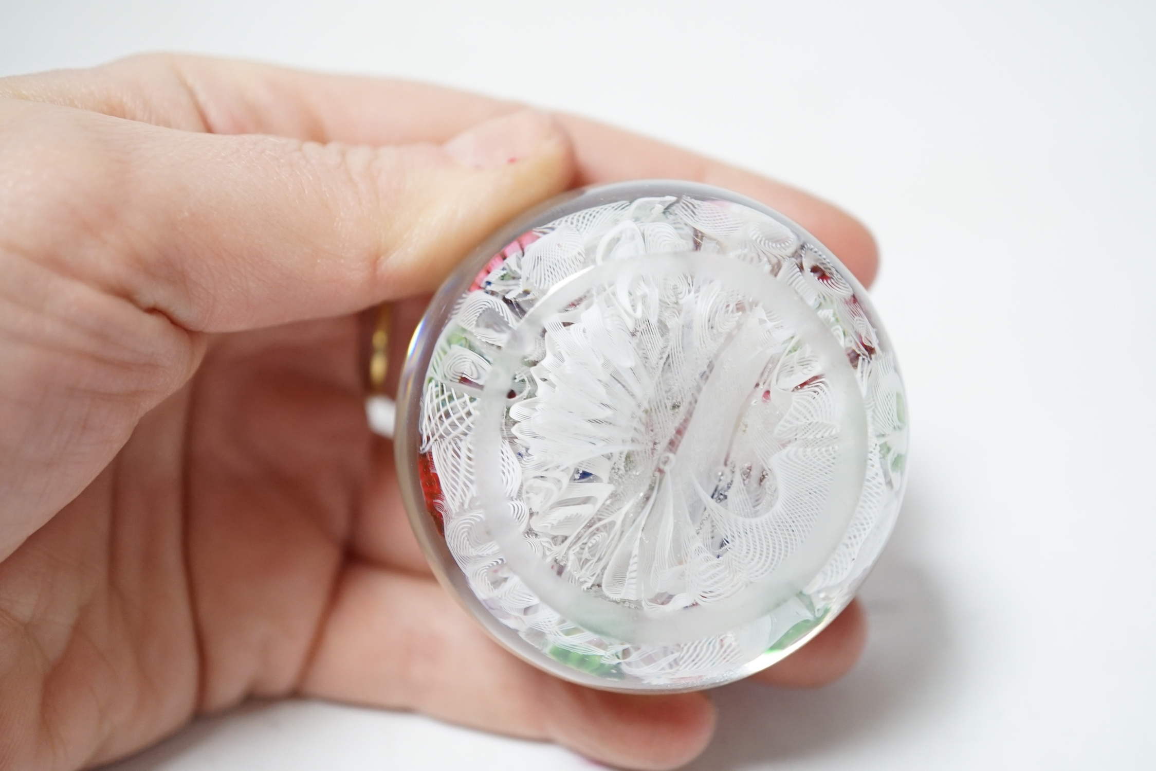 A Clichy millefiori paperweight, 5cm in diameter